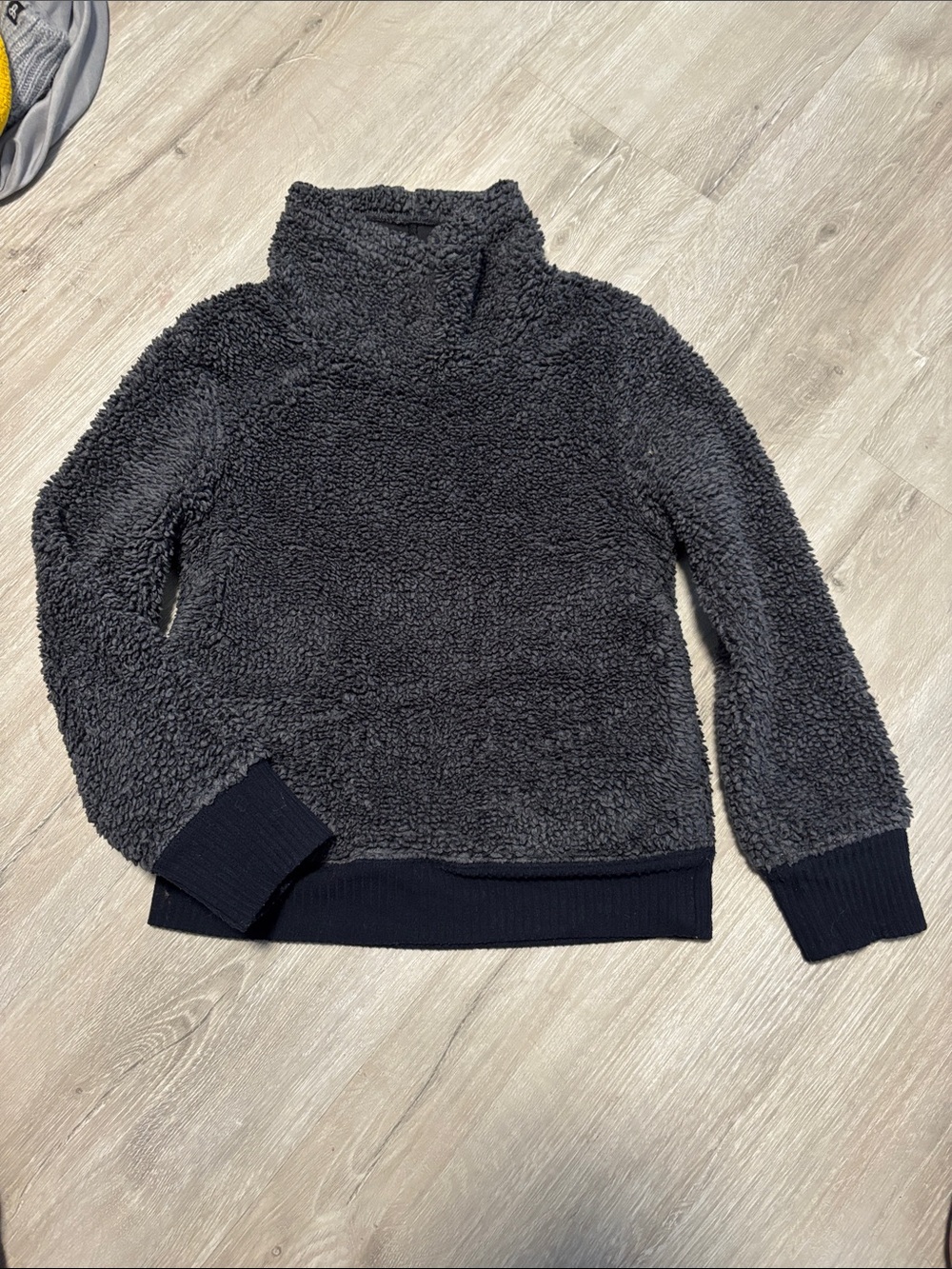Diadora Kids Charcoal Sherpa Pullover Hoodie
